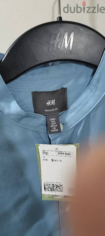 قميص H&M جديد يالتكت والباركود 2