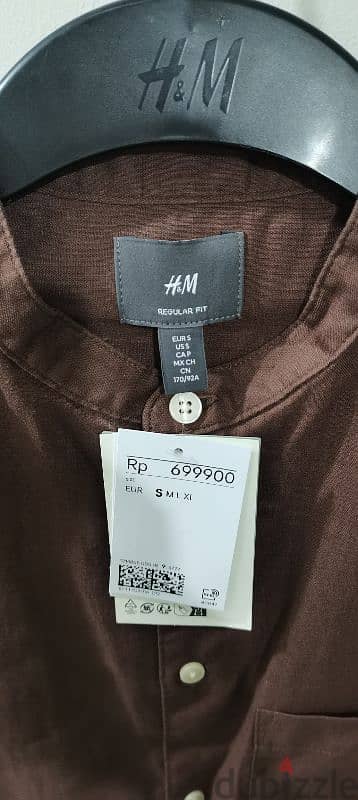 قميص H&M جديد يالتكت والباركود 9