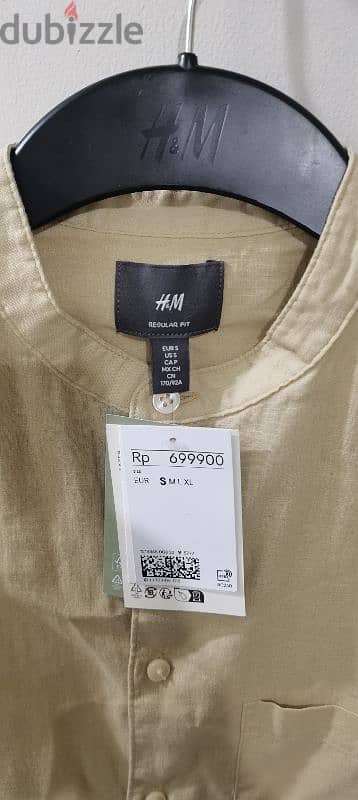 قميص H&M جديد يالتكت والباركود 16