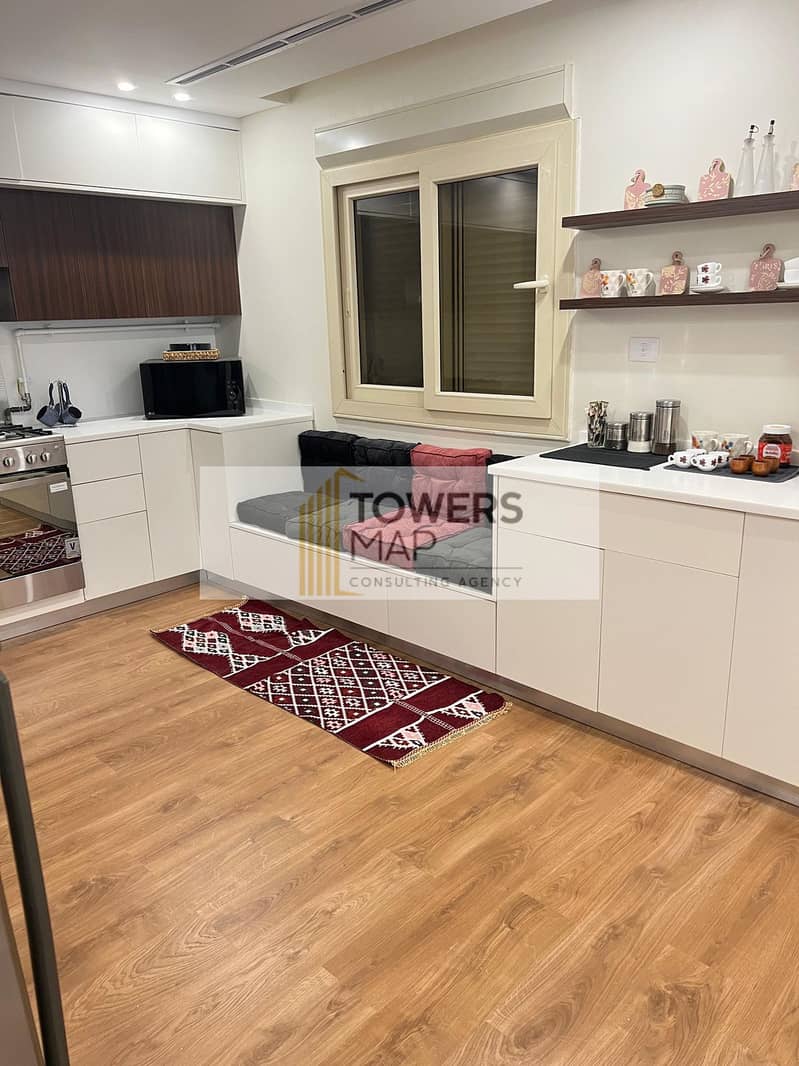 Town house ( Quad) For Sale in Patio 5 East / Fully Finished with AC - Kitchen /BUA 195 m -  Land  208 m 2