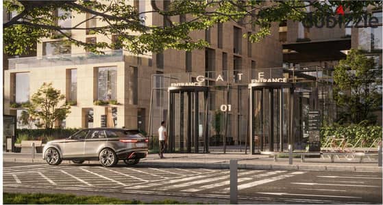 محل تجاري للبيع بالتقسيط سعر مميز الشيخ زايد سكاي رامب امام مول the gate plaza ريسيل