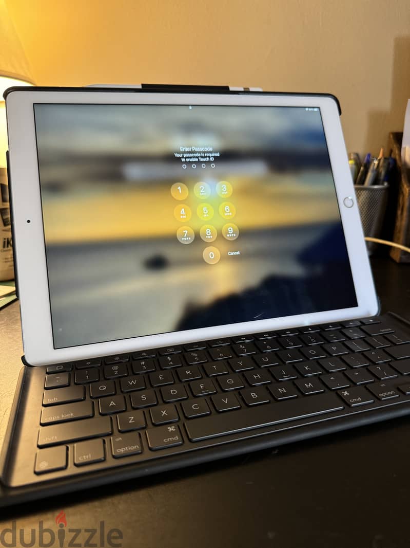 iPad Pro with Logitech keyboard + Apple Pencil 2