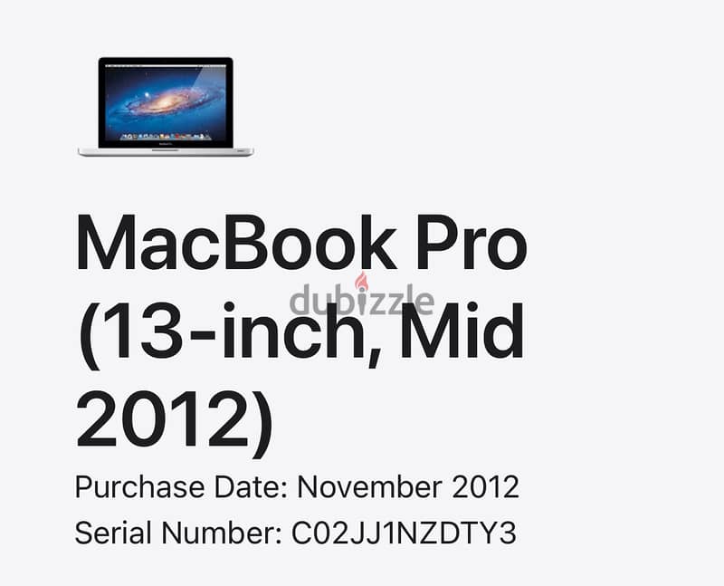 Apple macbookpro 13-inch 2012 0