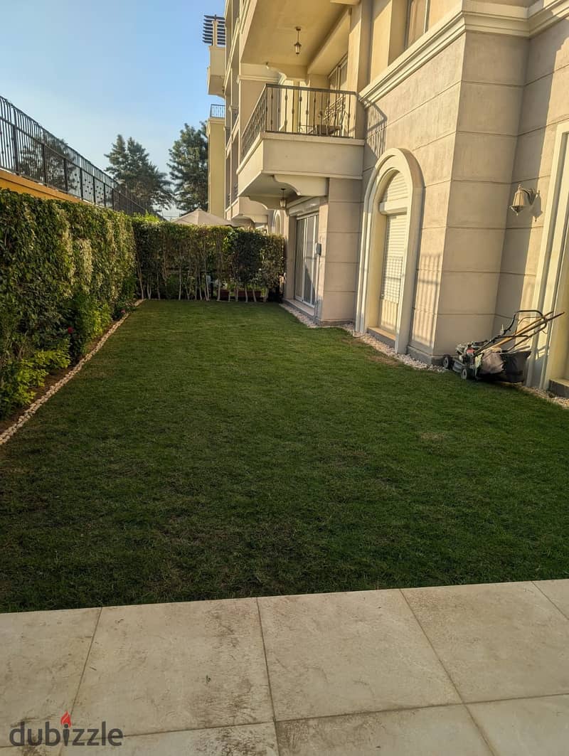 Prime location apartment with garden for rent in Mivida Emaar compound new Cairo fifth settlement 0