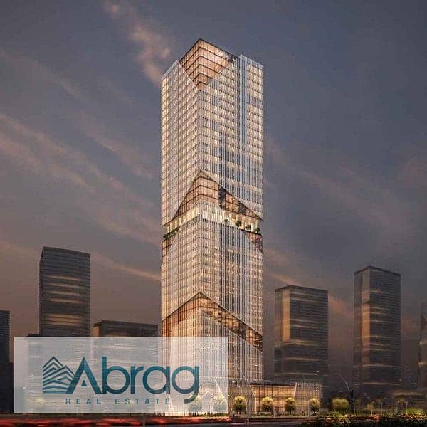 51 sqm office for sale in the best location in the administrative capital, Taj Tower 7