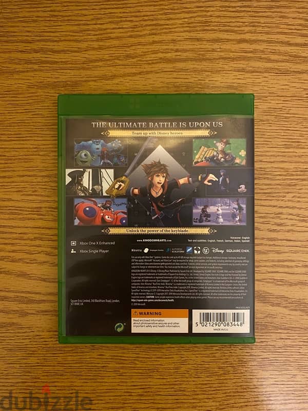 Xbox one Kingdom hearts 3 CD 1