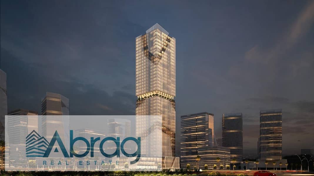 محل تجارى 32م للبيع Taj Tower على اهم محاور العاصمه الاداريه بمقدم 5% 11