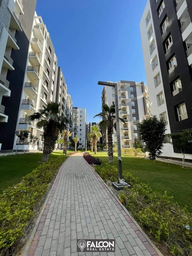 Apartment 171 m, immediate delivery, fully finished, in the Administrative Capital, Green Avenue New Capital Compound 2