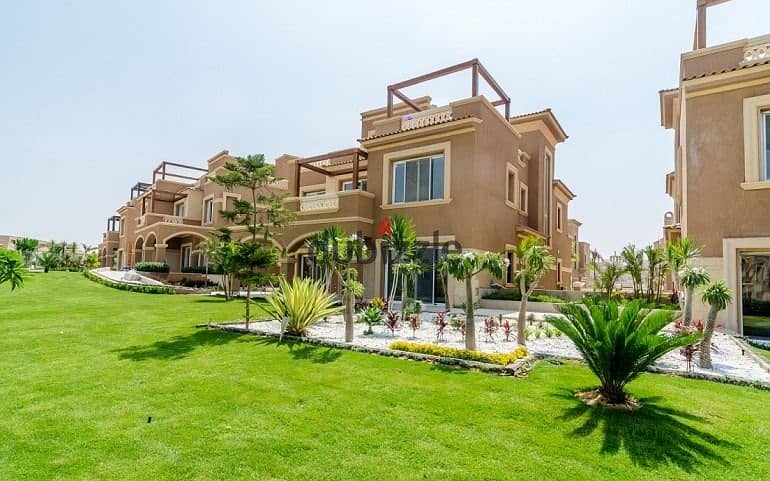 For sale, the last standalone villa 374m, in Hyde Park Compound, Golden Square, in front of AUC 3