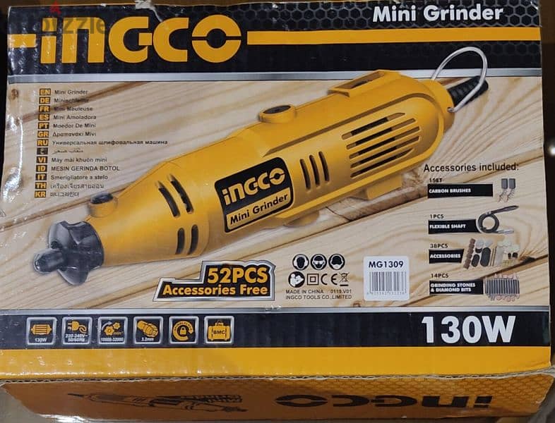 Ingco MG1309 Mini Grinder – 130 Watt  مينى كرافت 130وات Ingco 1