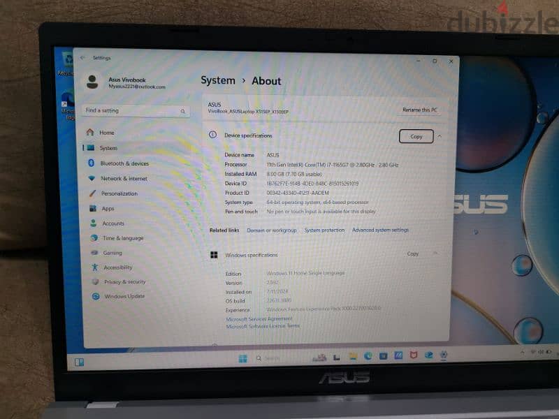 Asus Vivobook laptop X1500E 0