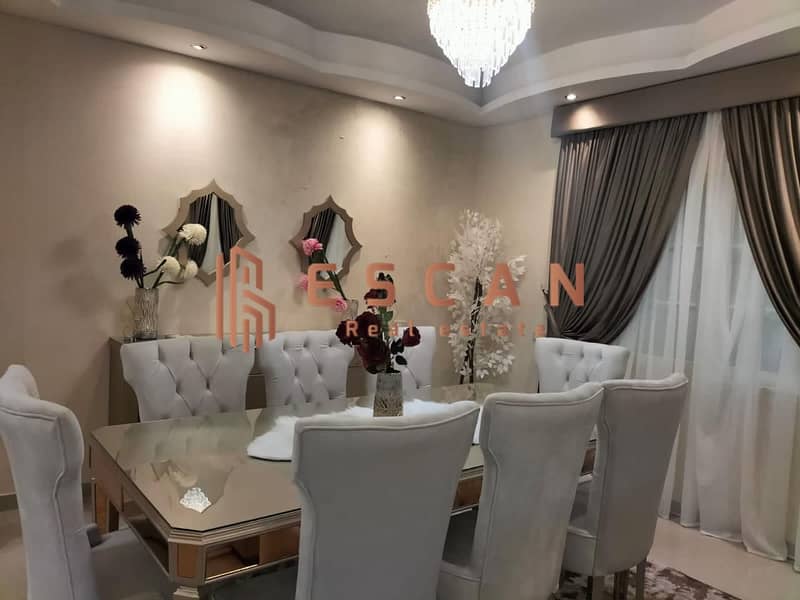 Villa for rent furnished hotel in Madinaty in front of South Park and Food Court 2