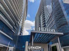 للبيع شقه فندقيه تطل علي النيل مباشره استلام فوري ومتشطبه بالكامل بجوار فندق هيلتون  (Service by Hilton) 0