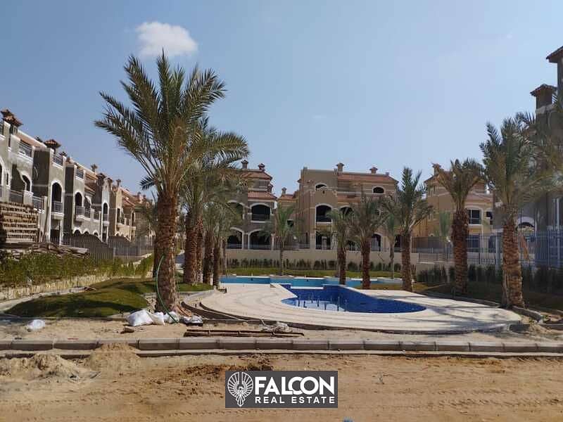 Ready to move  Corner townhouse villa with a Prime view on central park in Al Shorouk La Vista Patio Prime 4