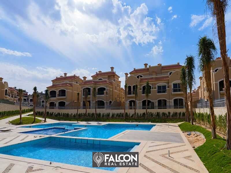 Ready to move  Corner townhouse villa with a Prime view on central park in Al Shorouk La Vista Patio Prime 12