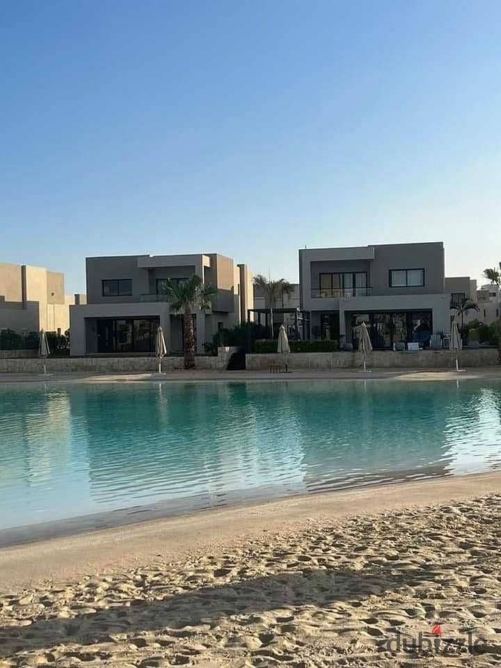 chalet for sale ground floor fully finished in Azha North Coast View Lagoon 1