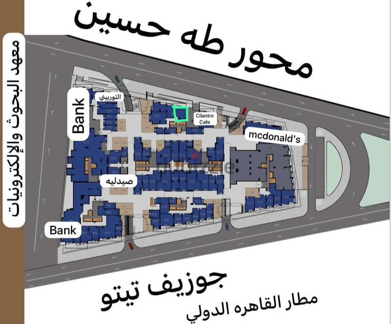 مكتب ادارى للبيع امام المطار مصر الجديدة استلام فورى وقسط 4سنين 3