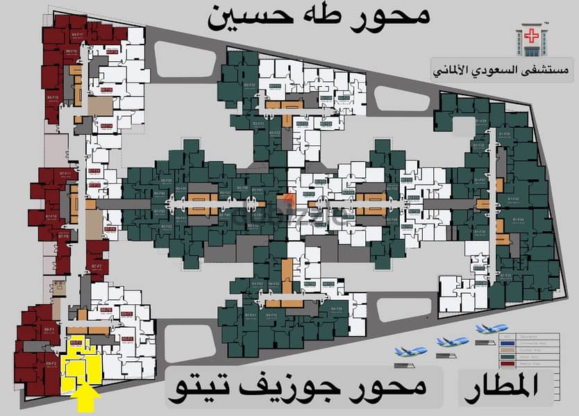 مكتب ادارى للبيع امام المطار مصر الجديدة استلام فورى وقسط 4سنين 4