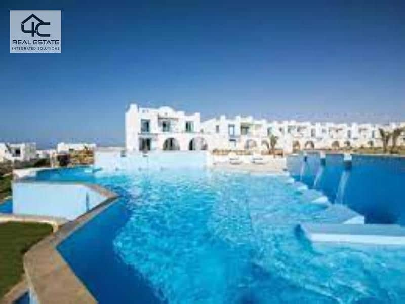 Town house 170m in mountain view ras elhekma under market price 3Br with down payment & installments fully finished view pool. 5