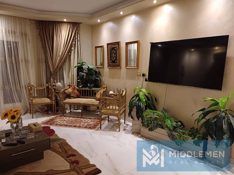 apartment for sale 149m finished with air conditioners and kitchen , hyde park new cairo 6