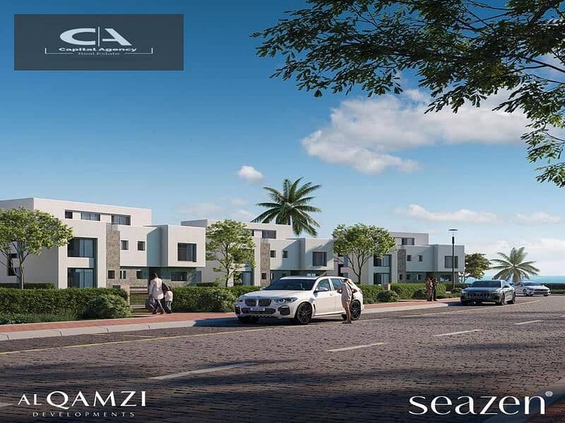 Two-room chalet with a distinctive garden in Seazen Al Sahel | cash dis 24% | Only 10% down payment, fully finished with kitchen and air conditioners 19