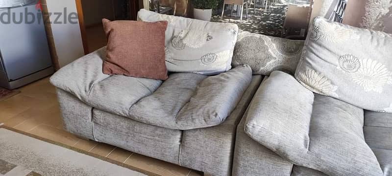 Double Sofa and chair كنبة و كرسي 0