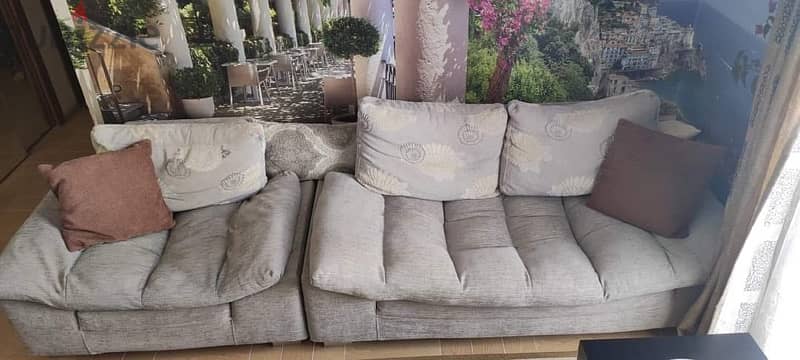 Double Sofa and chair كنبة و كرسي 3