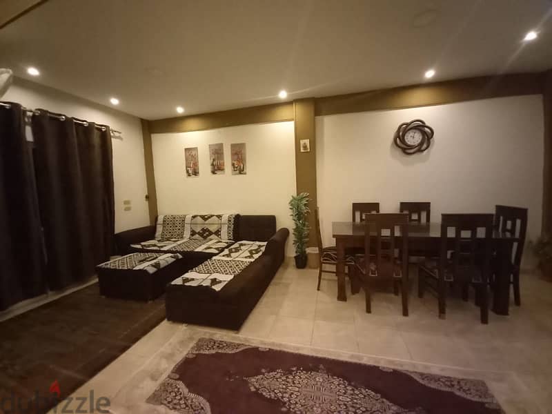 شالية للايجار مفروش الشيخ زايد بجوار مول مزار for rent fully furnished 1