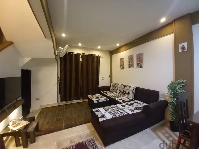 شالية للايجار مفروش الشيخ زايد بجوار مول مزار for rent fully furnished 7