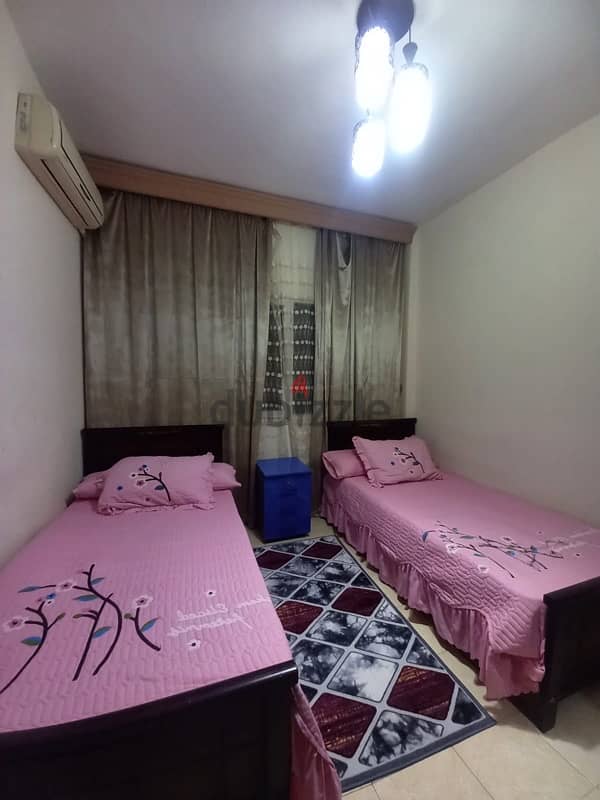 شالية للايجار مفروش الشيخ زايد بجوار مول مزار for rent fully furnished 8