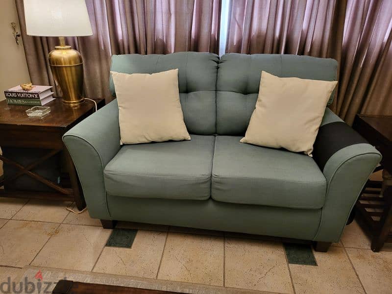 كنبتين من hub furniture خشب زان 1