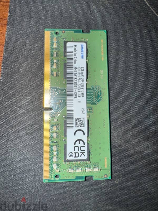 SAMSUNG 8GB LAPTOP RAM DDR4 1