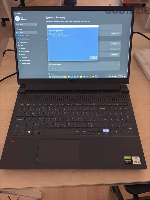 لاب توب ديل بحاله جيده جدا  dell G15 0