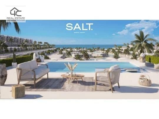 Chalet 110 m for sale sea view and pool with the lowest price chalet in Salt 12