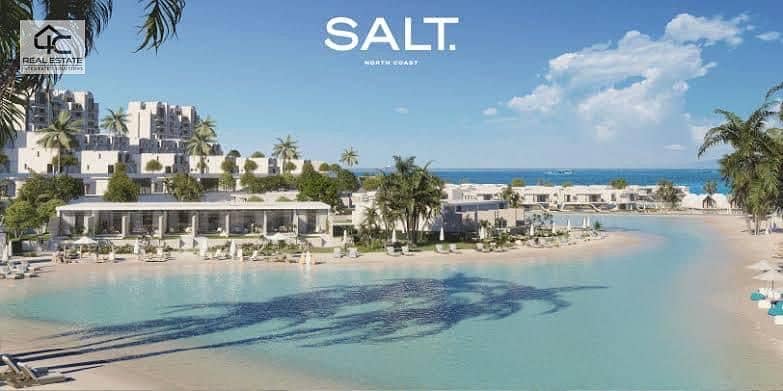 Chalet 110 m for sale sea view and pool with the lowest price chalet in Salt 21