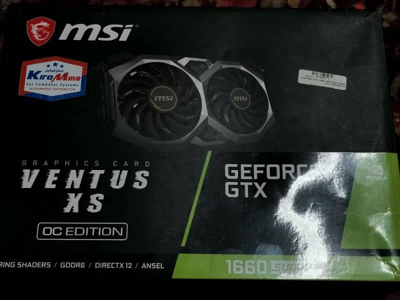 Msi ventus Gtx 1660 super 6gb 1