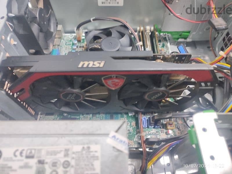 كارت شاشة Nvidia GeForce GTX 750 TI 2 GB نسخة MSI TF بمروحتين للبيع. . 1