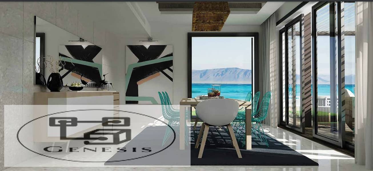 Apartment with garden 105m with full sea view for sale in somabay hurghada 10