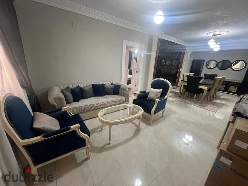 Furnished apartment for rent in nasr city in the first district is fully air conditioned 0