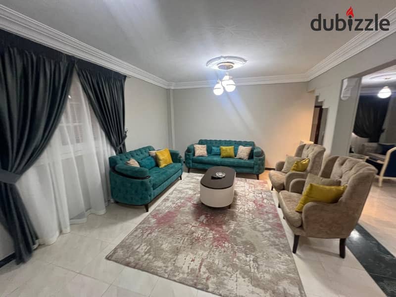 Furnished apartment for rent in nasr city in the first district is fully air conditioned 3