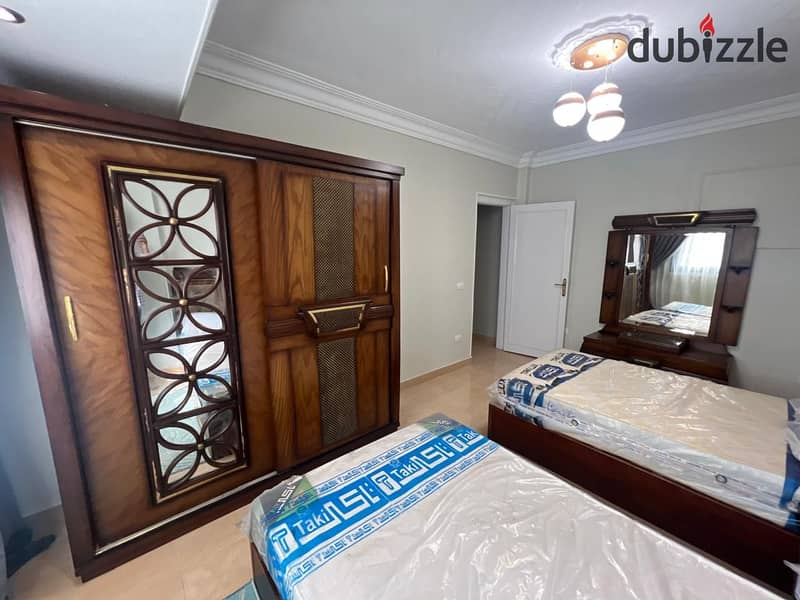 Furnished apartment for rent in nasr city in the first district is fully air conditioned 8