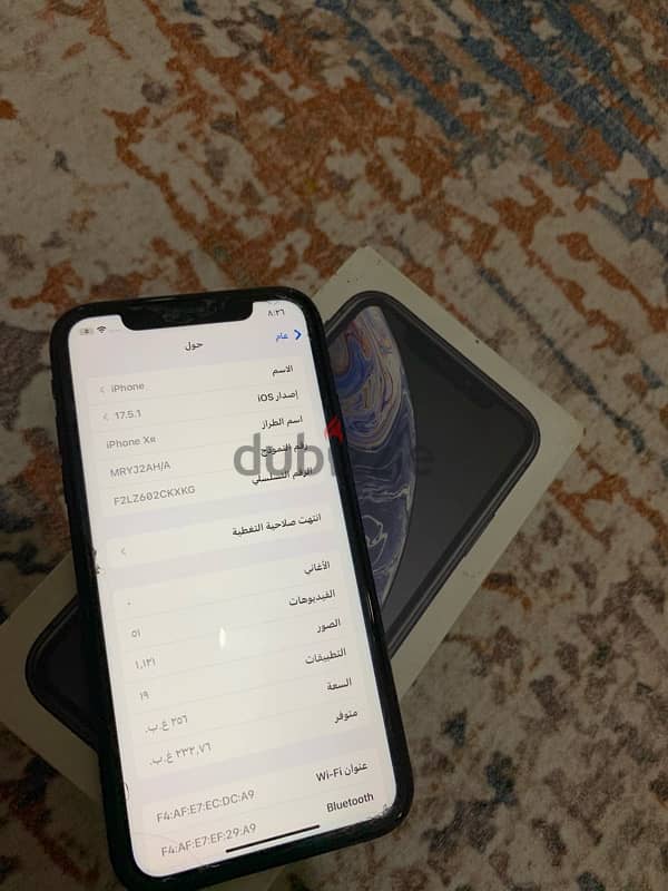 ايفون xr  ذاكره 256 3