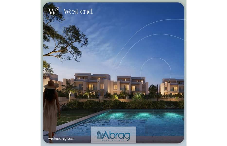 Town House in Compound West End - New Zayed DP 10% installments 8 Years 7