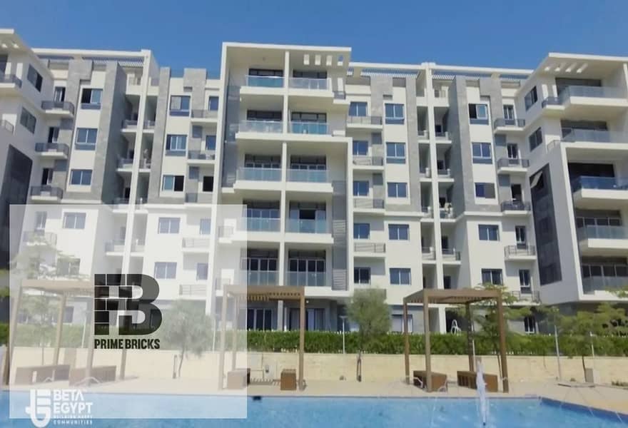 For sale, 130 sqm apartment, Ready to move Beta Greens Mostakbal City installment 9