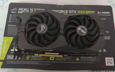 GTX 1660 Super ASUS ROG STRIX  اعلي نسخة للكارت ده