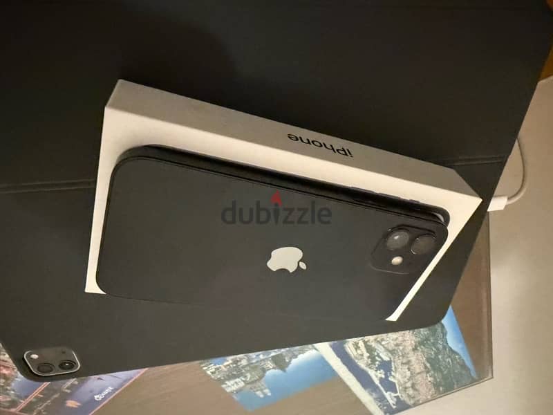 iphone 12 black very good condition with box , battery 90 % 1