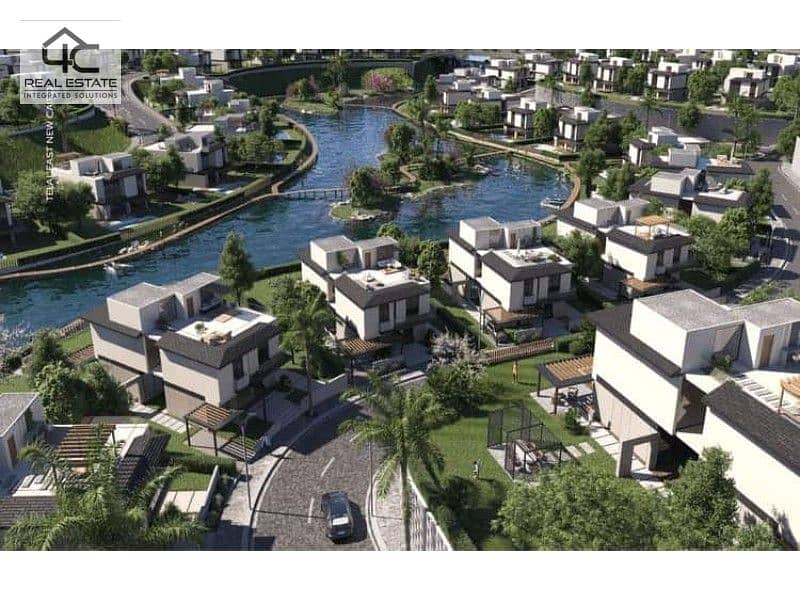 Corner townhouse villa for sale in installments in Fifth Settlement Hills in installments 4