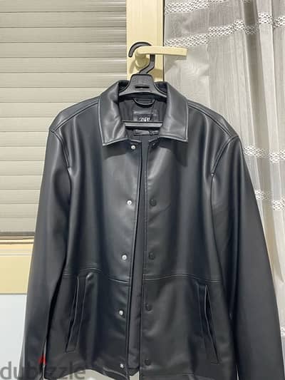 zara leather jacket