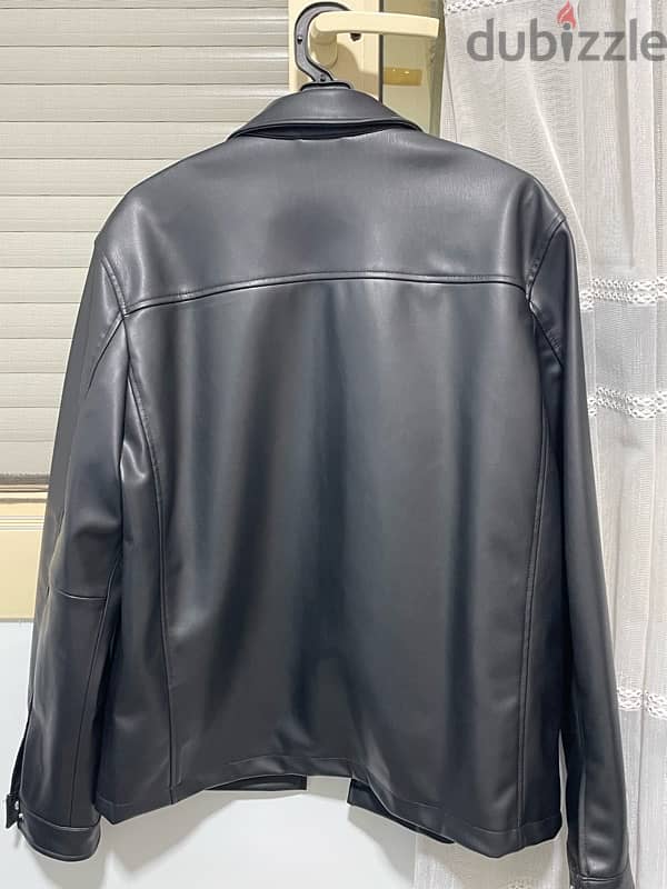 zara leather jacket 3