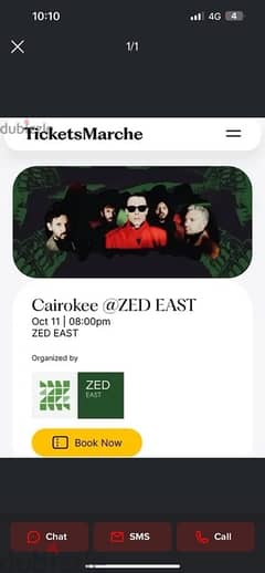 3 tickets concert cairokee regular 0